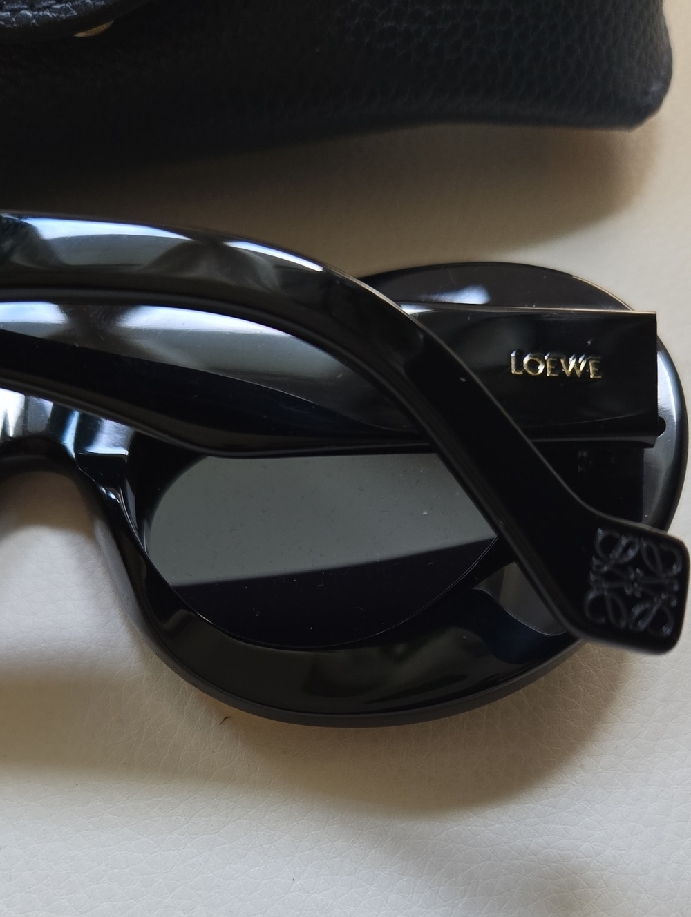 Authentic Loewe double framed black & gold aviator sunglasses - Picture 7 of 7